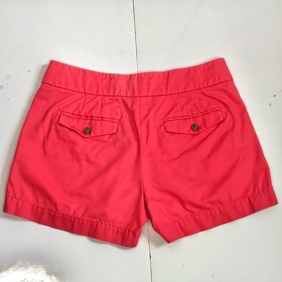 ANN TAYLOR LOFT The Riviera Short Red Orange Size 4 - Picture 2 of 14